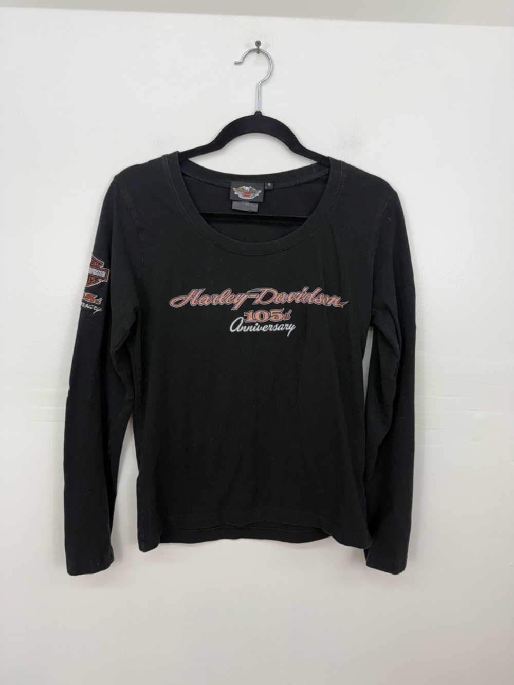 Harley-Davidson 105th Anniversary Black Long Sleeve Tee I16